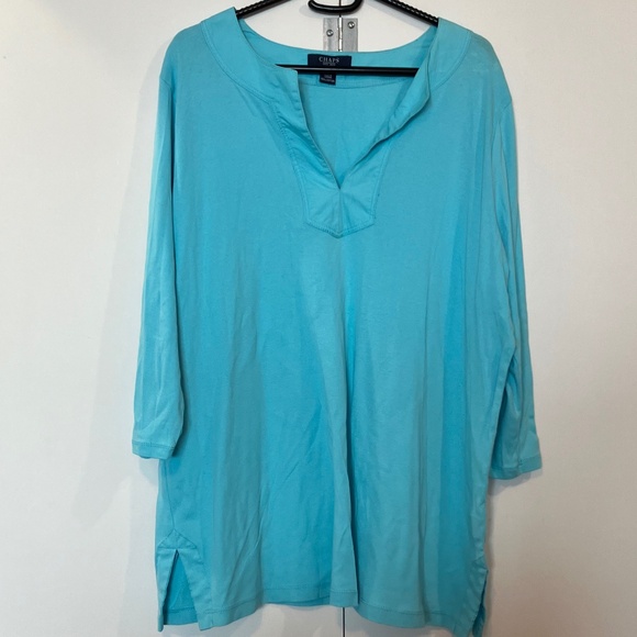 💲⬇️ Chaps Women's Tunic Blouse Top - Picture 1 of 6